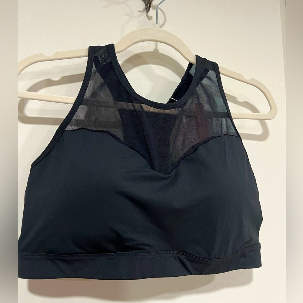 Yvette Enfold Mesh Racerback Padded Running Bra